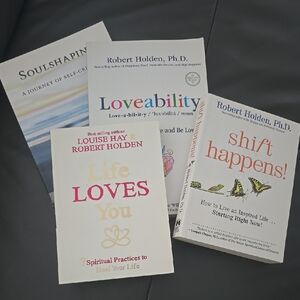 Inspirational Self-Help Bookset Bundle of 4 - Robert Holden, Louise Hay + Other